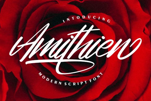 Amithien: A Handwritten Font for Modern Branding