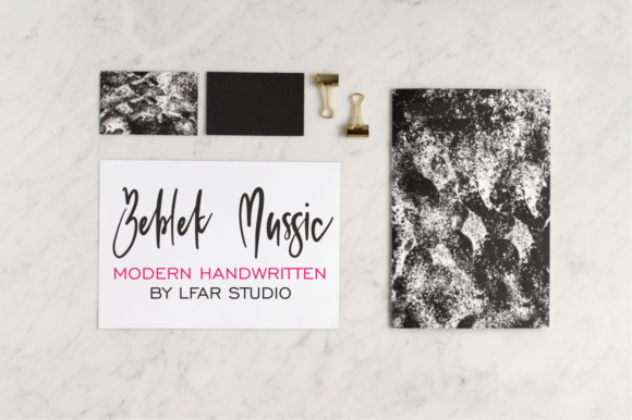 Beblek Mussic: A Handwritten Typeface for Editorial Charm
