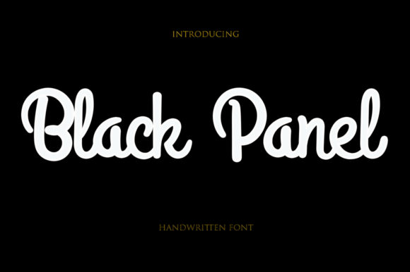 Black Panel: A Handwritten Font for Editorial Charm
