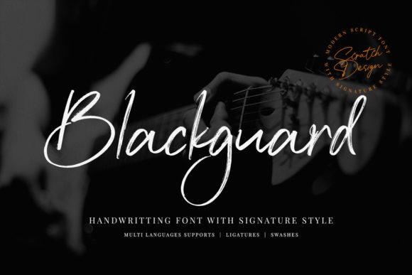 Blackguard: The Handwritten Font for Modern Crafters