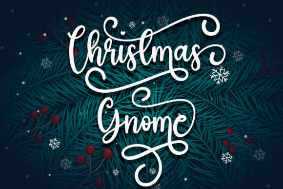Christmas Gnome: A Handwritten Font for Branding