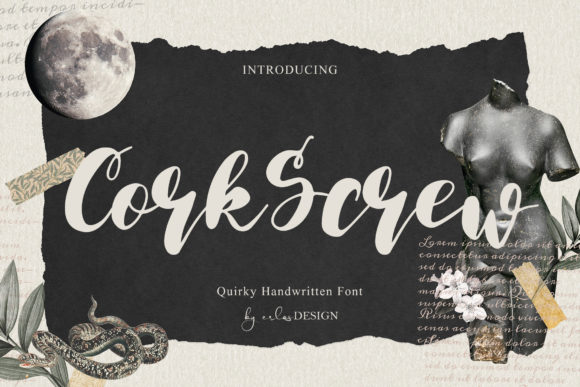 CorkScrew: A Handwritten Typeface for Editorial Charm
