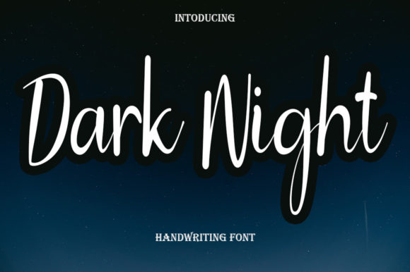 Dark Night Font: A Refined Script for Editorial Design