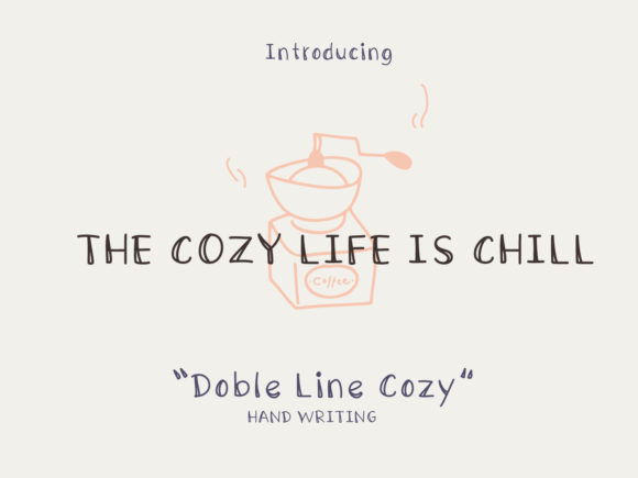 Double Line Cozy: A Warm Handwritten Typeface for Branding