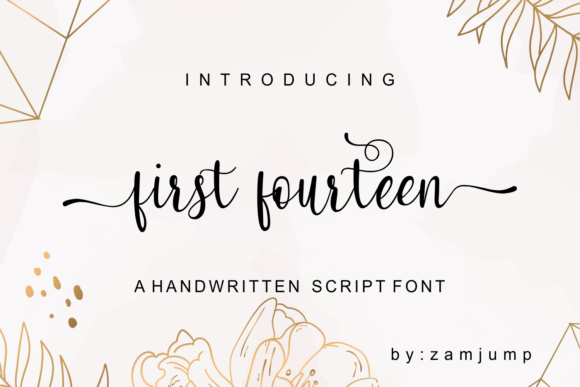First Fourteen: A Premium Script Font for Web Design