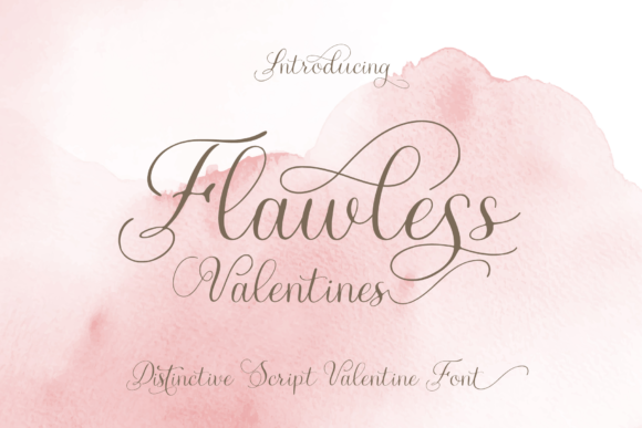 Flawless Valentines Font for Editorial Design