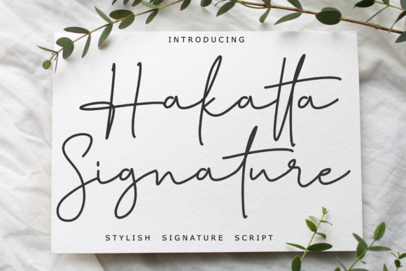 Hakatta Signature: A Fluid Handwritten Font for Web Design