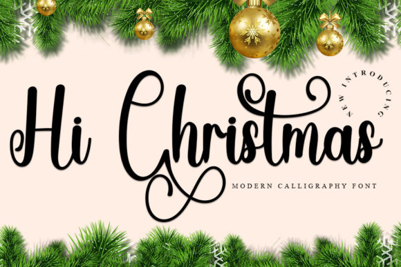 Hi Christmas: A Delicate Script Font for Elegant Branding