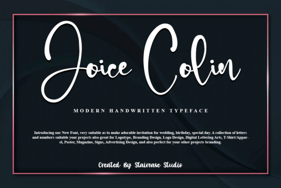 Joice Colin: A Chic Script Font for Elegant Branding