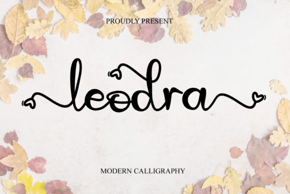 Leodra: A Romantic Script Font for Crafters