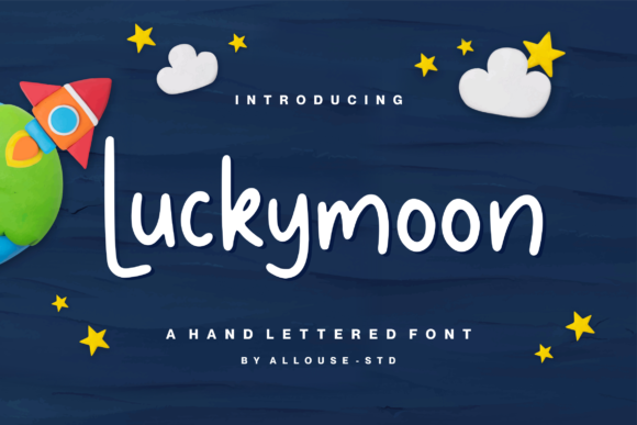 Luckymoon: A Playful Handwritten Font for Web Design