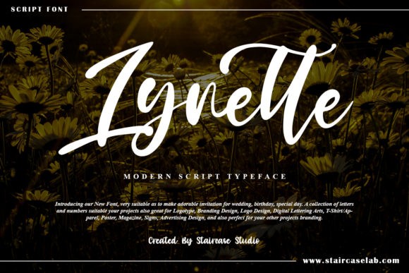 Lynette: A Refreshing Script Font for Modern Editorial Design