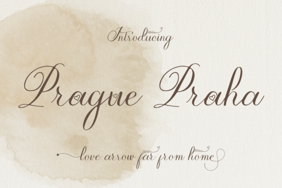 Prague Praha: A Handwritten Font for Elegant Branding