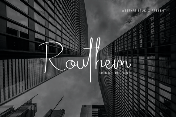 Routhem: A Signature Font for Professional Branding
