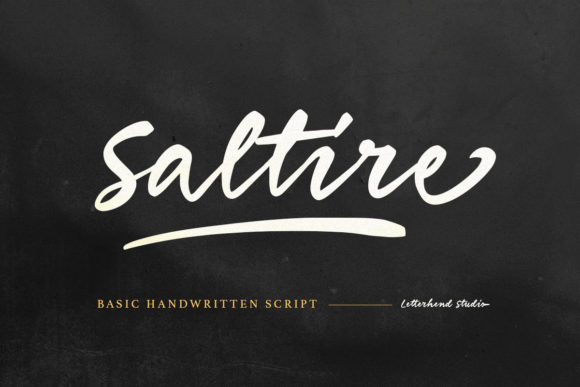 Saltire: A Modern Script Font for Web Design