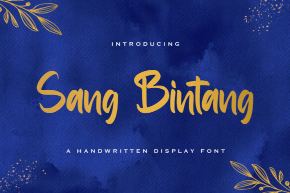 Sang Bintang: A Delicate Handwritten Font for Elegant Brands