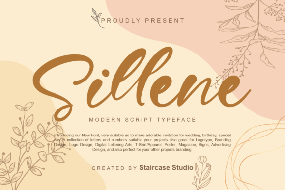 Sillene Font: Elegant Script for Makers