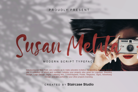 Susan Mehta: A Modern Script Typeface for Branding