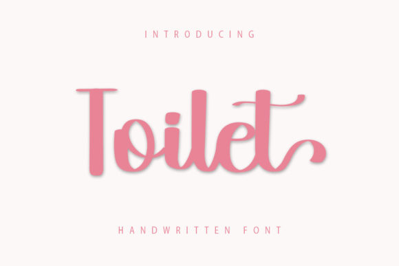 Toilet Font: A Handwritten Typeface for Editorial Design